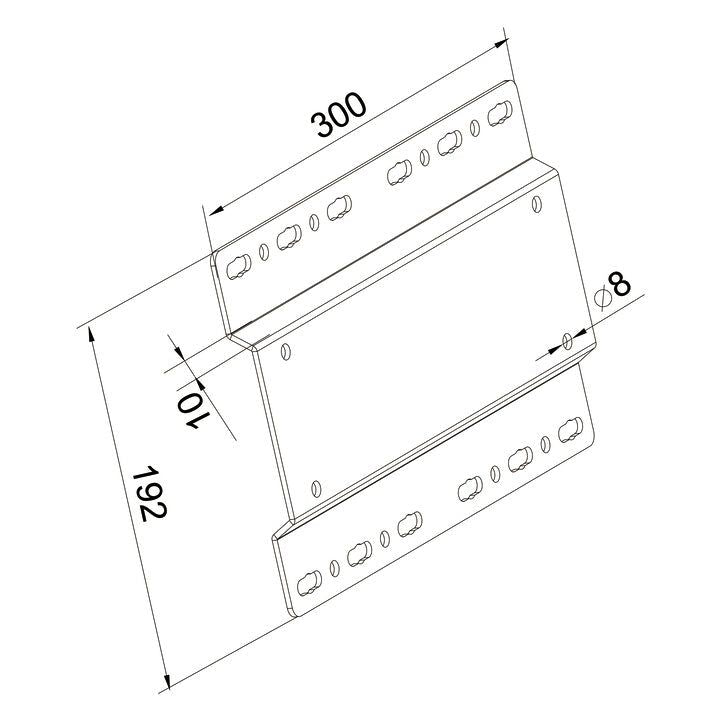 Multibrackets M Pro Series - Wallmount Plate Large