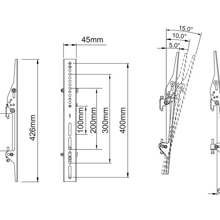 Multibrackets M Pro Series - Tilt Arms 400mm