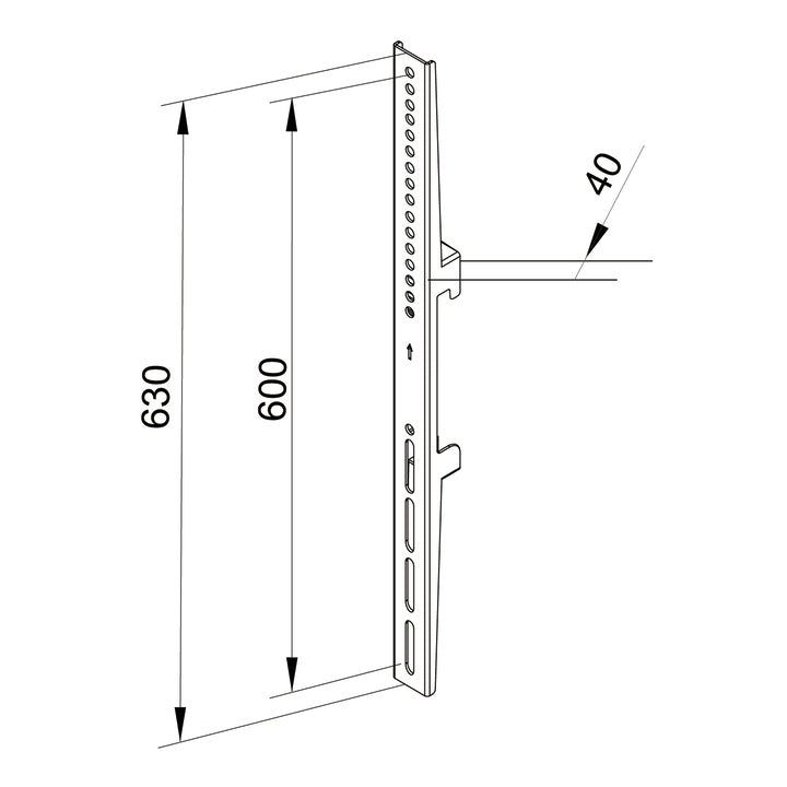Multibrackets M Pro Series - Fixed Arms 600mm