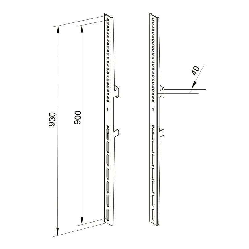 Multibrackets M Pro Series - Fixed Arms 900mm