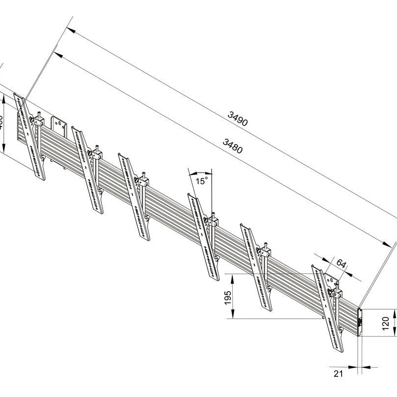 Multibrackets M Wallmount Pro MBW3U Tilt Black