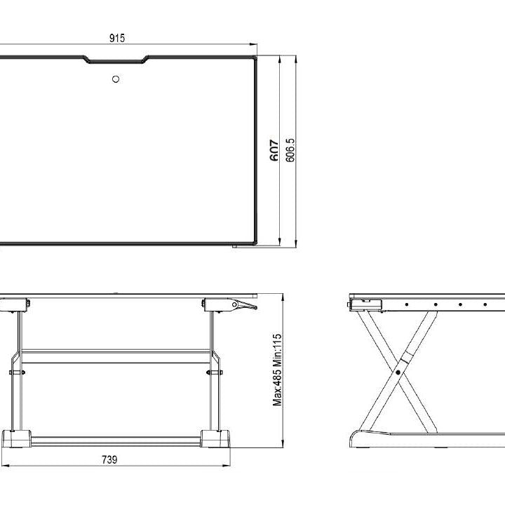 Multibrackets M Deskstand Workstation I