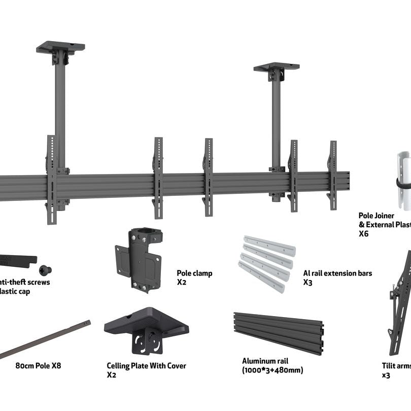 Multibrackets M Menu Board Mount Pro MBC3X1U