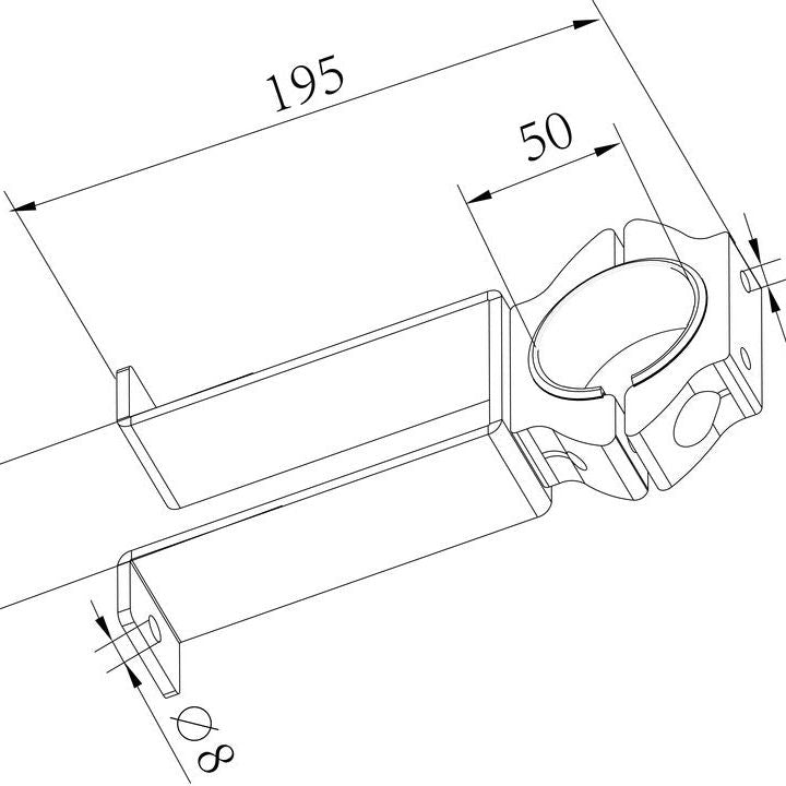 Multibrackets M Pro Series - Pole Clamp Wall Bracket