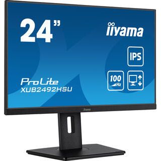 iiyama ProLite XUB2492HSU-B6 24" IPS 100Hz Full HD Display with Height Adjust Stand