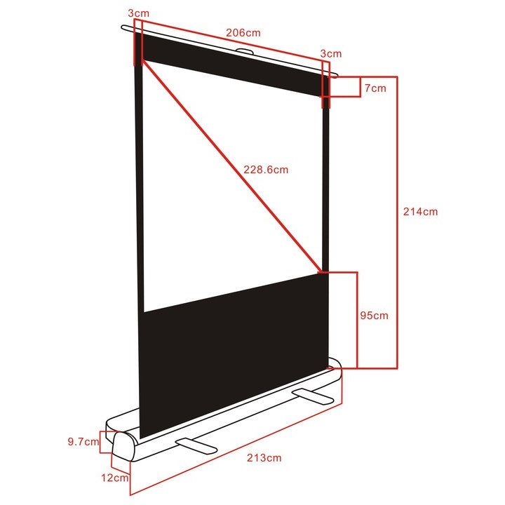 Multibrackets M 16:9 Portable Projection Screen 200x112, 90"