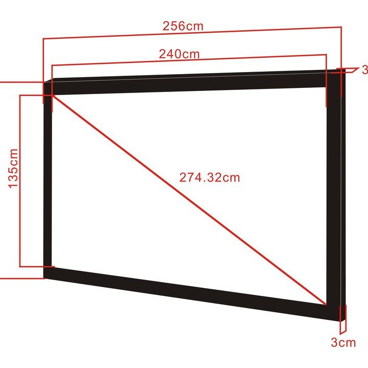 Multibrackets M 16:9 Framed Projection Screen 240x135, 108"