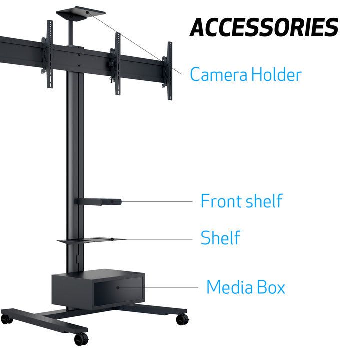 Multibrackets M Public Display Stand 180 HD Dual Black