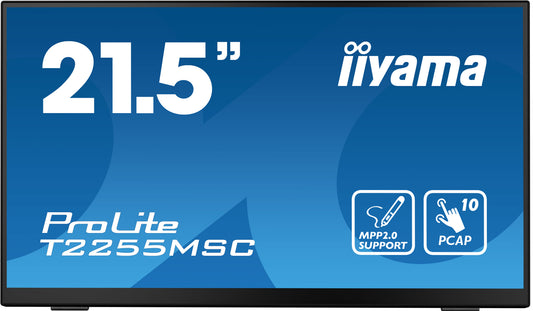 iiyama ProLite T2255MSC-B1 22" PCAP Full HD Touchscreen with Kickstand and MPP2.0 Pen Support