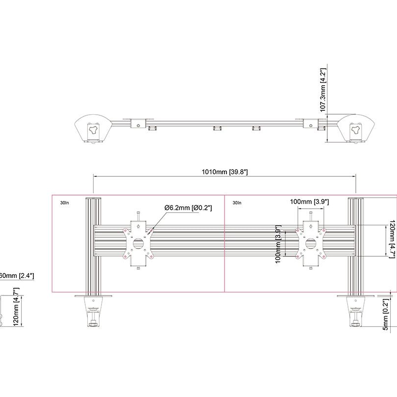 Multibrackets M Pro Series - Monitorstand Column 38cm