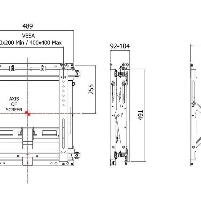 Multibrackets M Public Video Wall Mount Glide HD