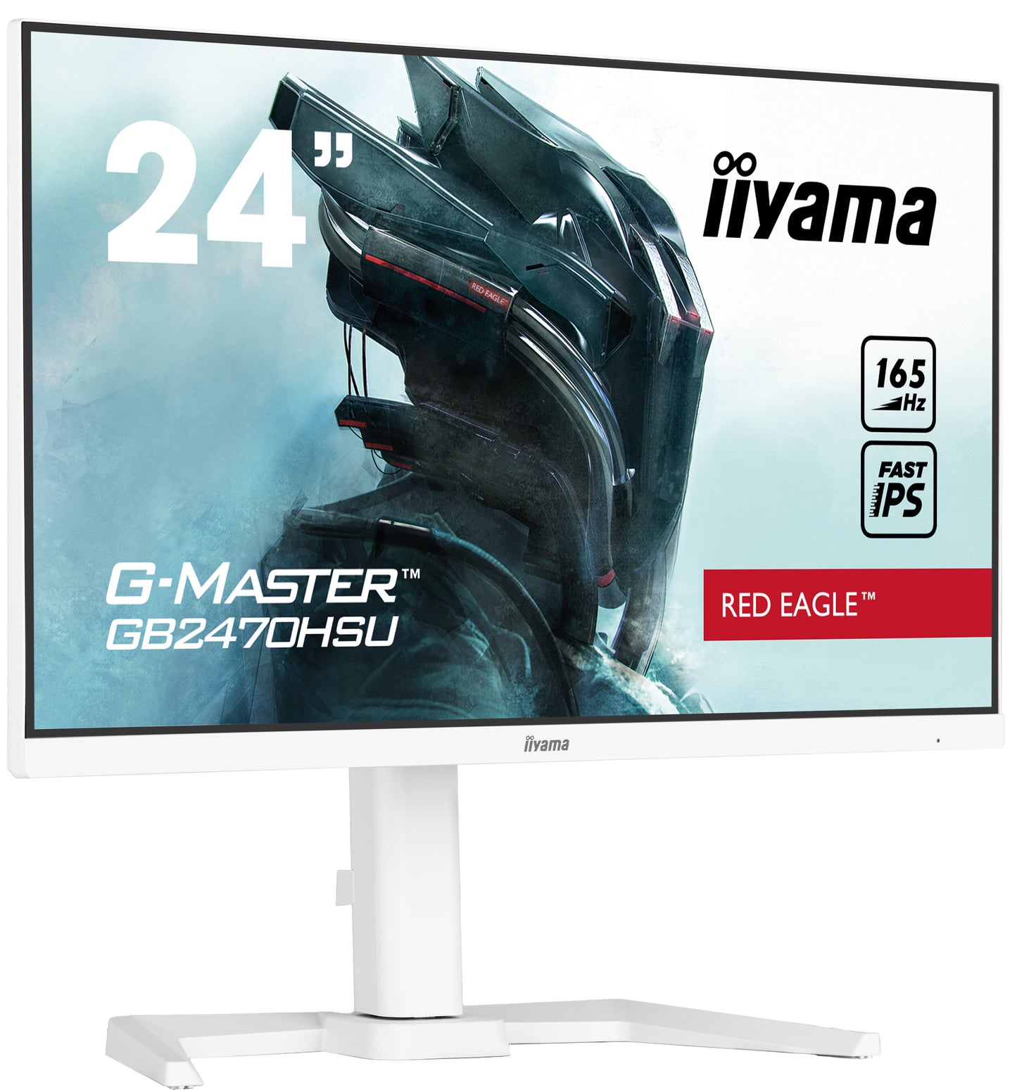 iiyama G-Master GB2470HSU-W5 24" Red Eagle Full HD IPS Gaming Monitor in White