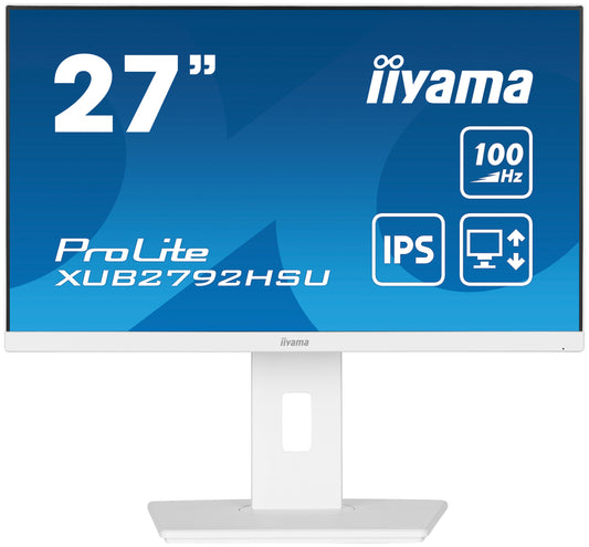iiyama ProLite XUB2792HSU-W6 27" IPS 100Hz LED Full HD Display in White