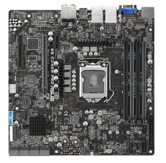ASUS WS C246M PRO Intel C246 LGA 1151 (Socket H4) micro ATX motherboard