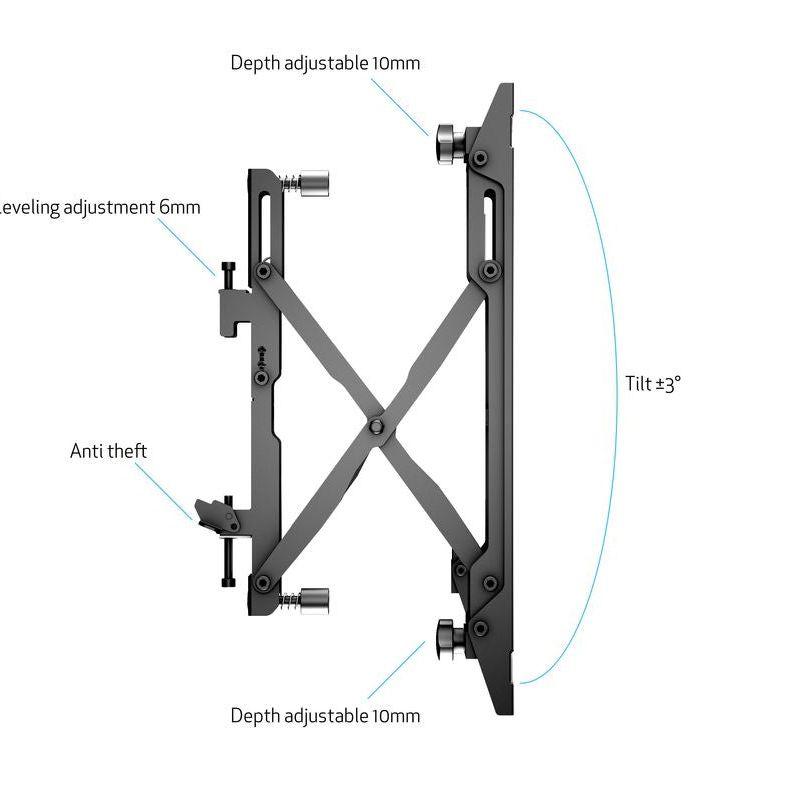 Multibrackets M Pro Series - M Push in Pop out VESA 400