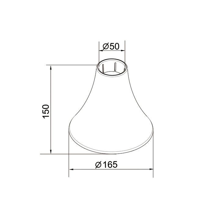 Multibrackets M Pro Series - Inner Ceiling Plate Cover Black