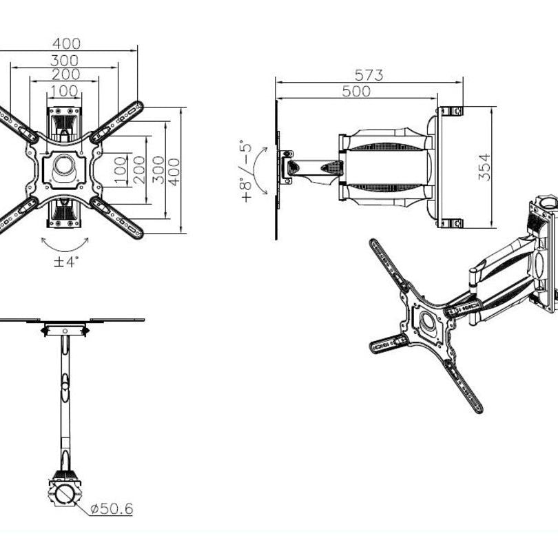 Multibrackets M Pro Series - VESA Flexarm Pro 400