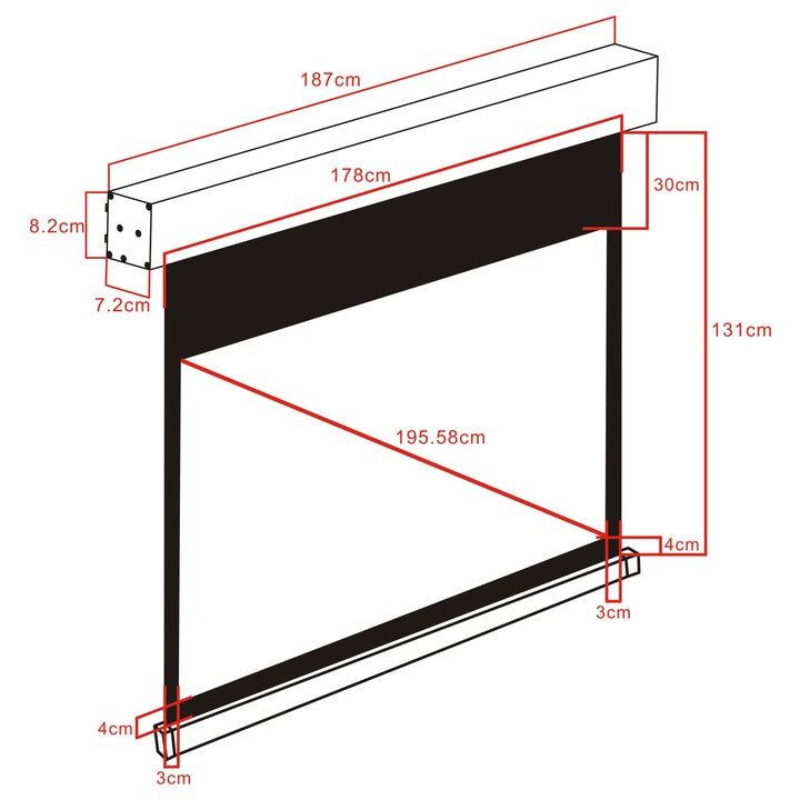 Multibrackets M 16:9 Motorized Projection Screen 172x97, 77"