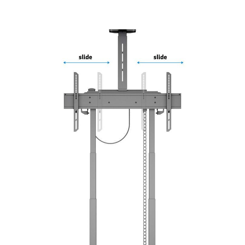 Multibrackets M Motorized Floorstand Incl cabinet & camerashelf 120kg Black