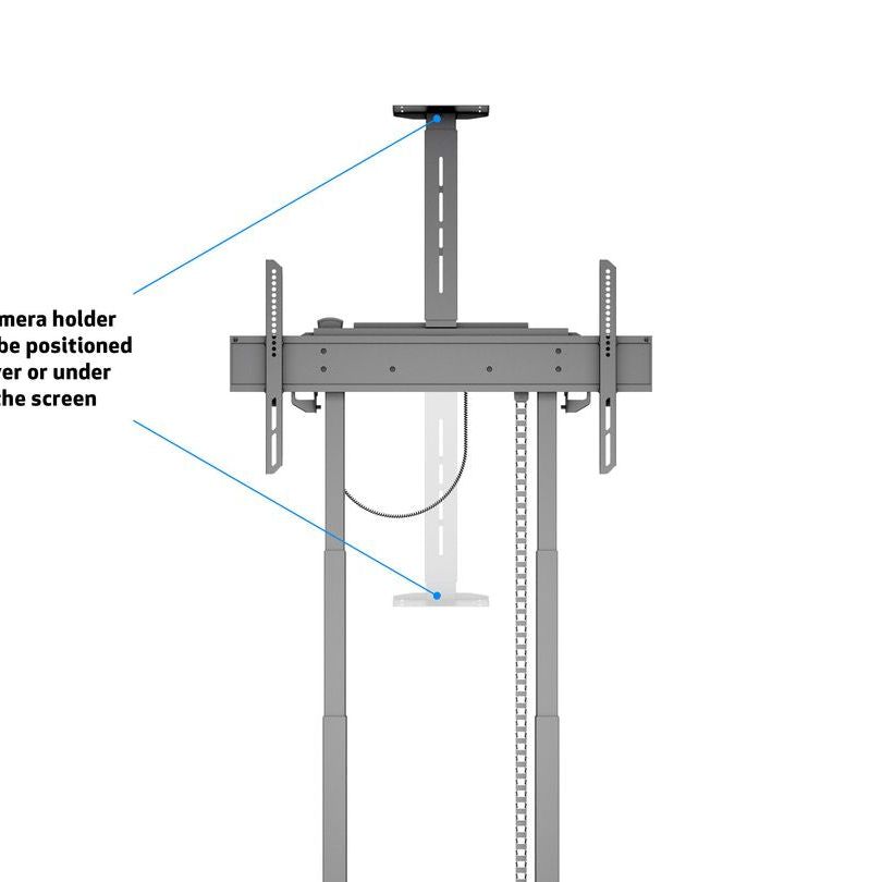 Multibrackets M Motorized Floorstand Incl cabinet & camerashelf 120kg Black