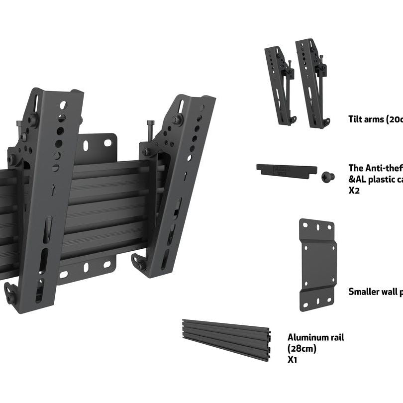 Multibrackets M Wallmount Pro MBW1U Tilt 200 Black
