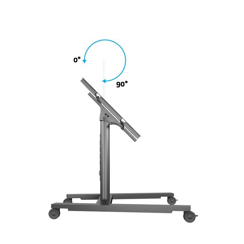 Multibrackets M Public Display Stand 80 HD Wheelbase Single Black