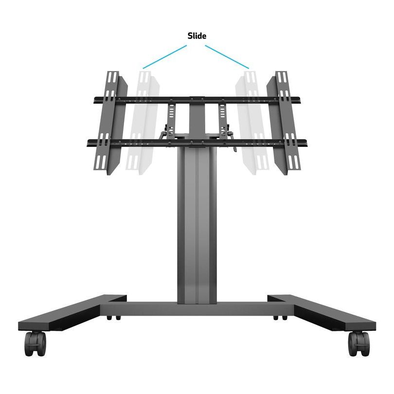 Multibrackets M Public Display Stand 80 HD Wheelbase Single Black