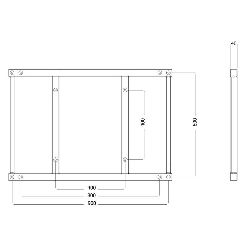 Multibrackets M Extender Kit Push SD 900/800x600