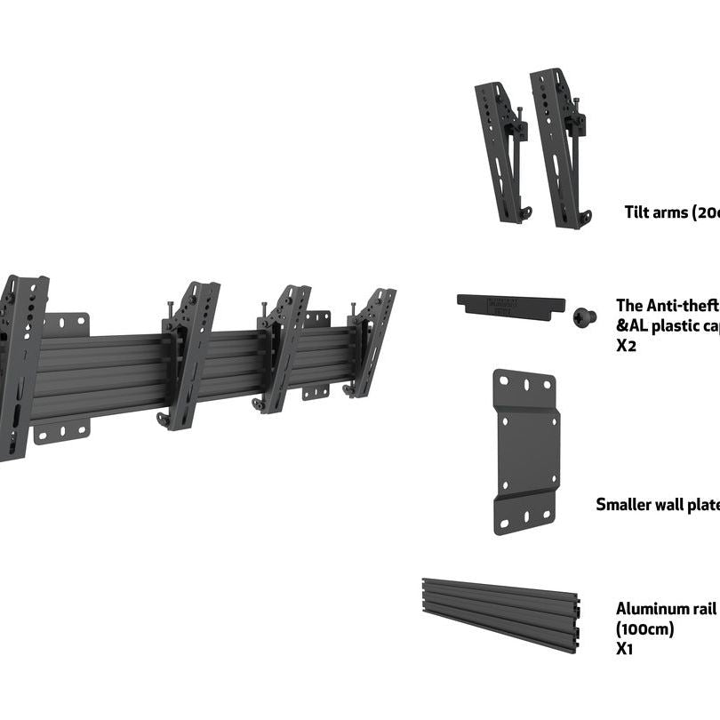 Multibrackets M Wallmount Pro MBW2U Tilt 200 Black