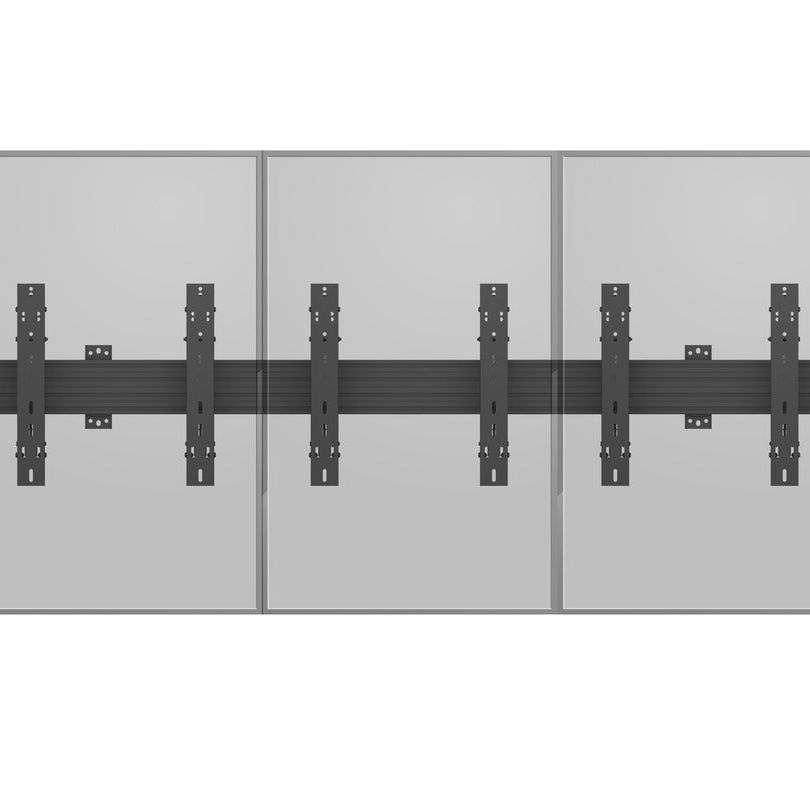 Multibrackets M Wallmount Pro MBW3x1UP Push In Pop Out Black