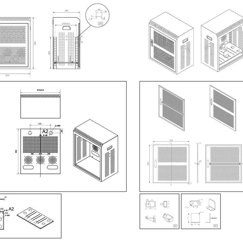 Multibrackets AV Cabinet M Public Floorstand Dual Pillar 180 HD
