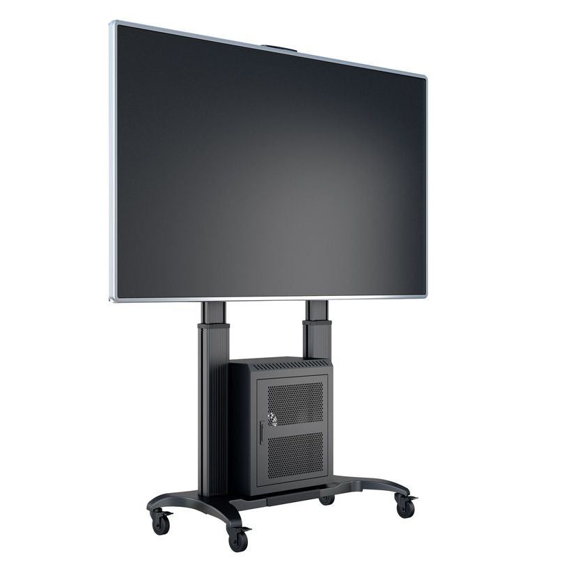 Multibrackets M Public Floorstand Dual Pillar 180 HD with AV Cabinet