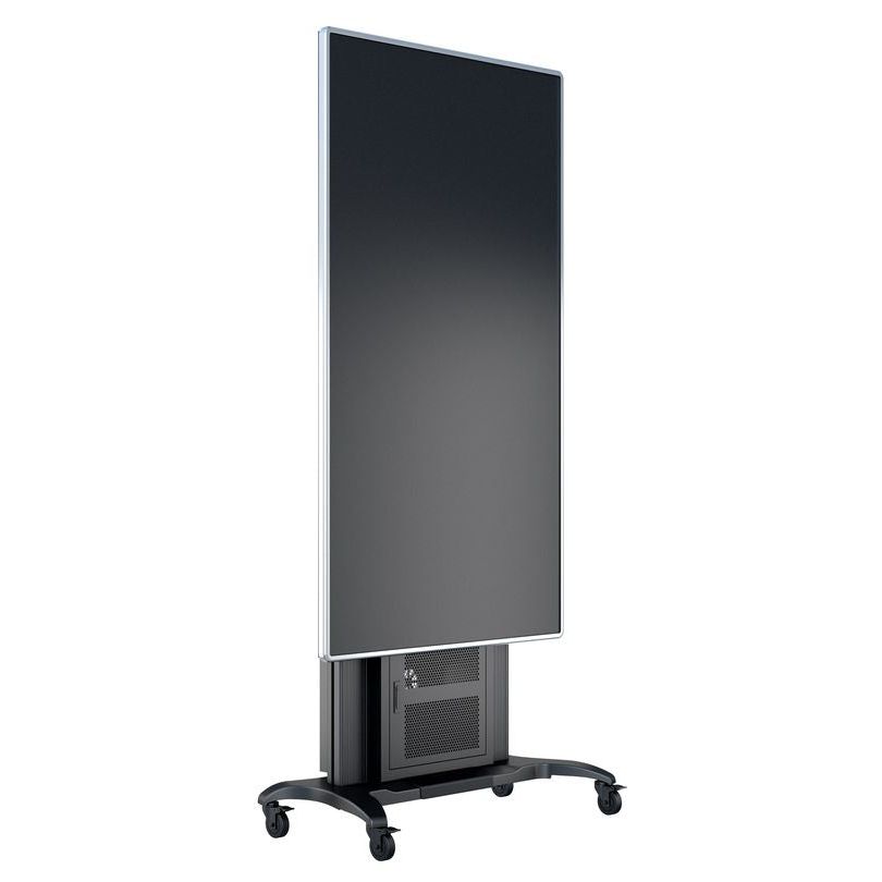 Multibrackets M Public Floorstand Dual Pillar 180 HD with AV Cabinet