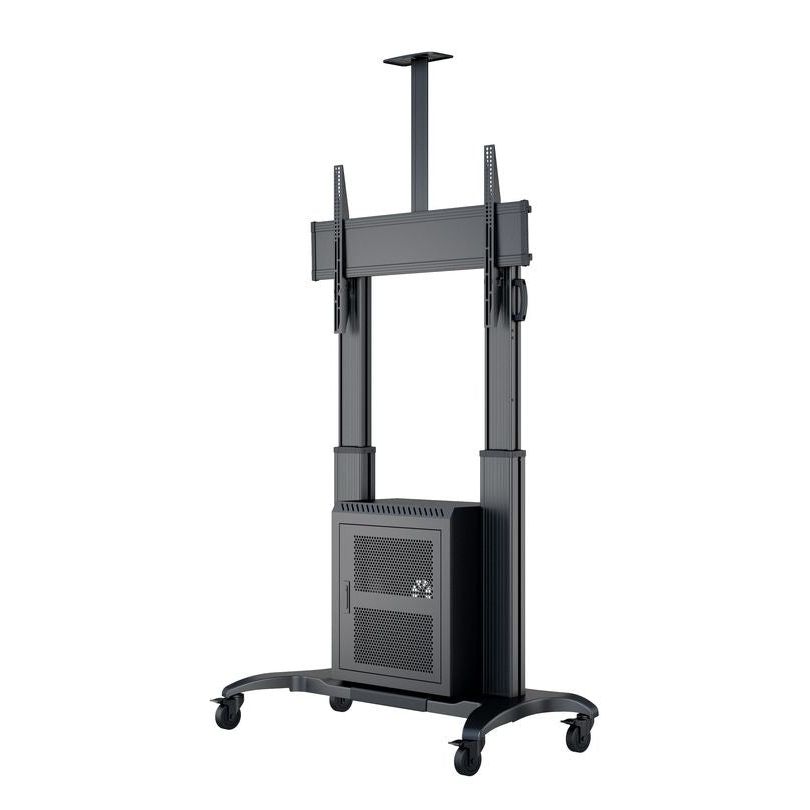 Multibrackets M Public Floorstand Dual Pillar 180 HD with AV Cabinet