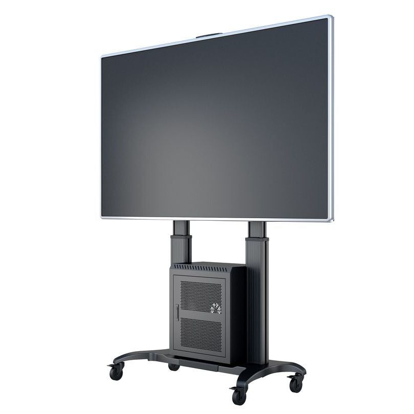 Multibrackets M Public Floorstand Dual Pillar 180 HD with AV Cabinet
