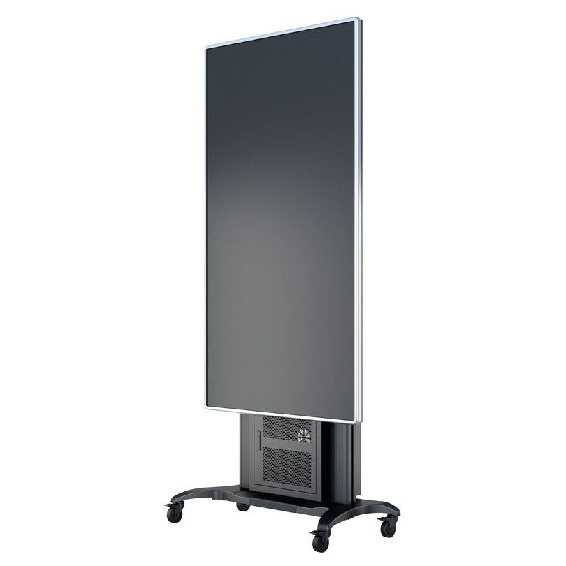 Multibrackets M Public Floorstand Dual Pillar 180 HD with AV Cabinet