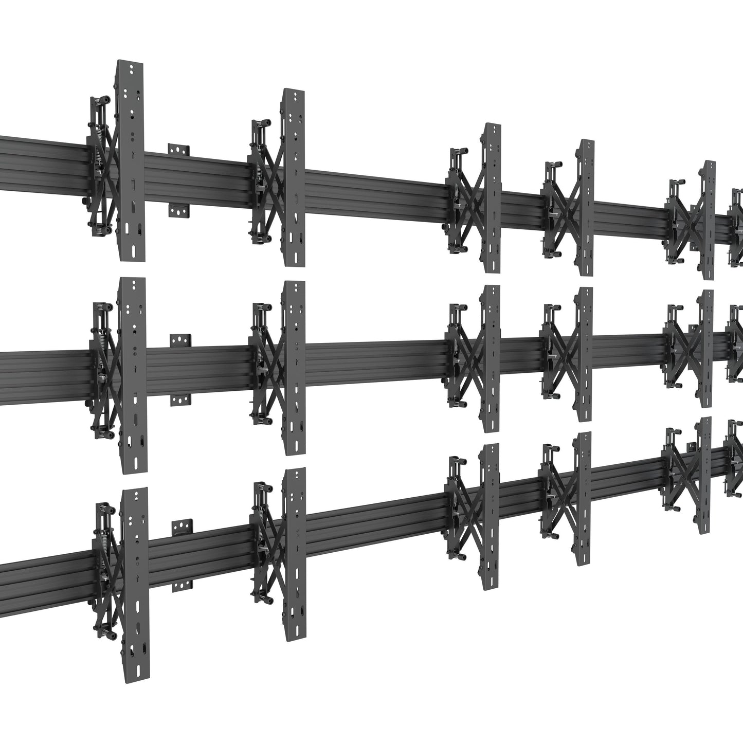 Multibrackets M Wallmount Pro MBW3x3U Push In Pop Out Black