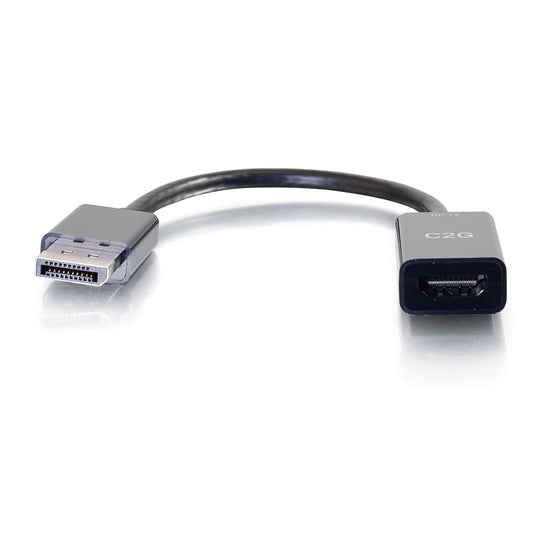 C2G 8in DisplayPort™ Male to HDMI® Female Passive Adapter Converter - 4K 30Hz