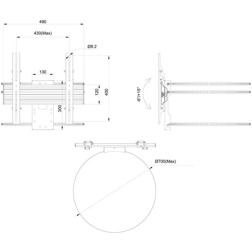 Multibrackets Pro Series - M Wallmount Column