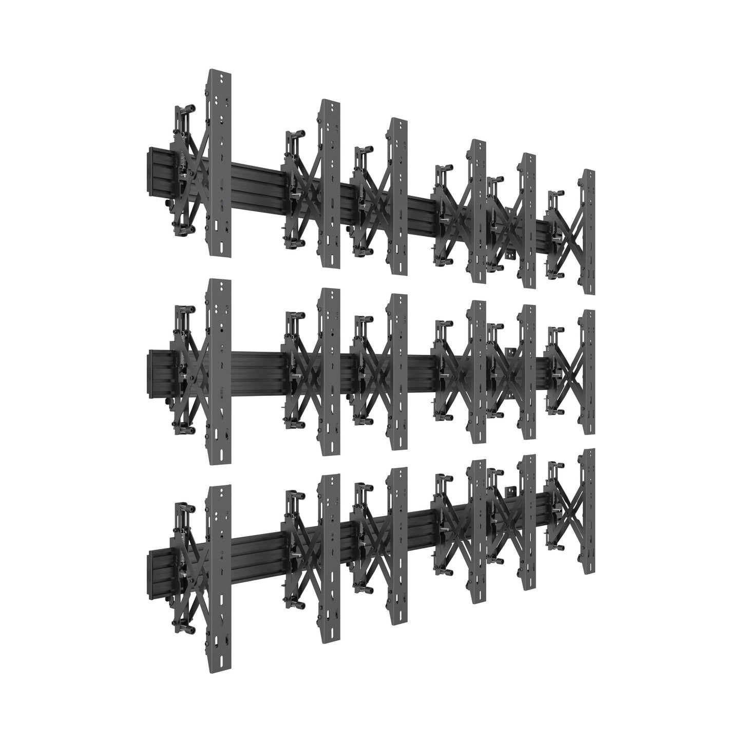Multibrackets M Wallmount Pro MBW3x3UP Push In Pop Out Black