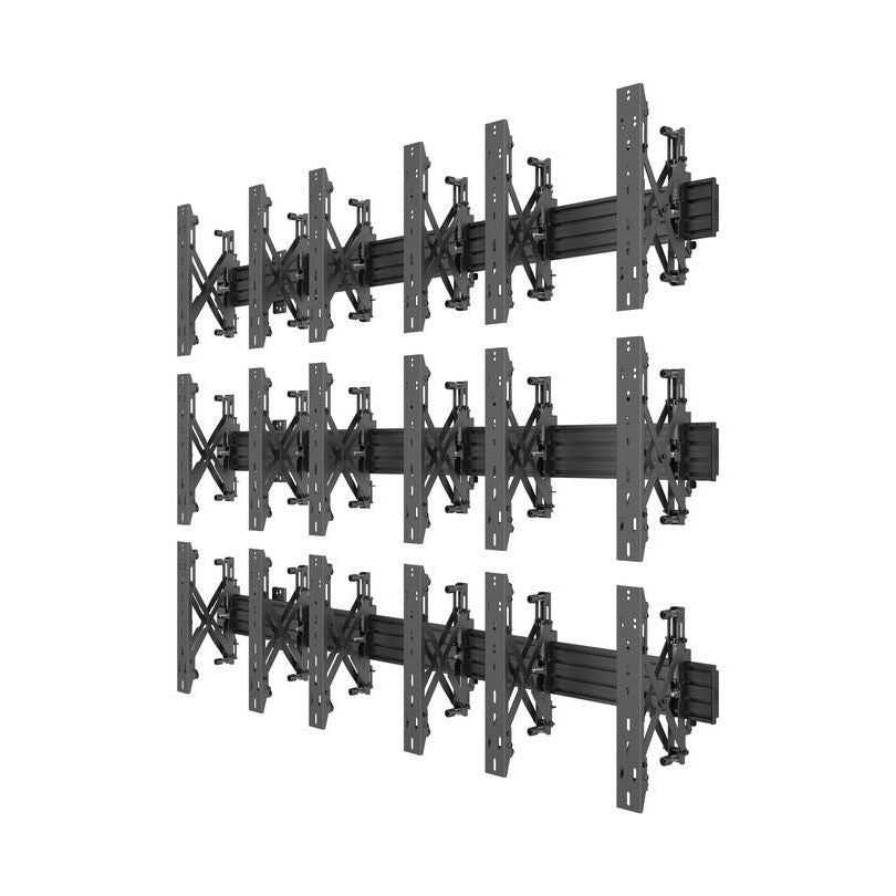 Multibrackets M Wallmount Pro MBW3x3UP Push In Pop Out Black
