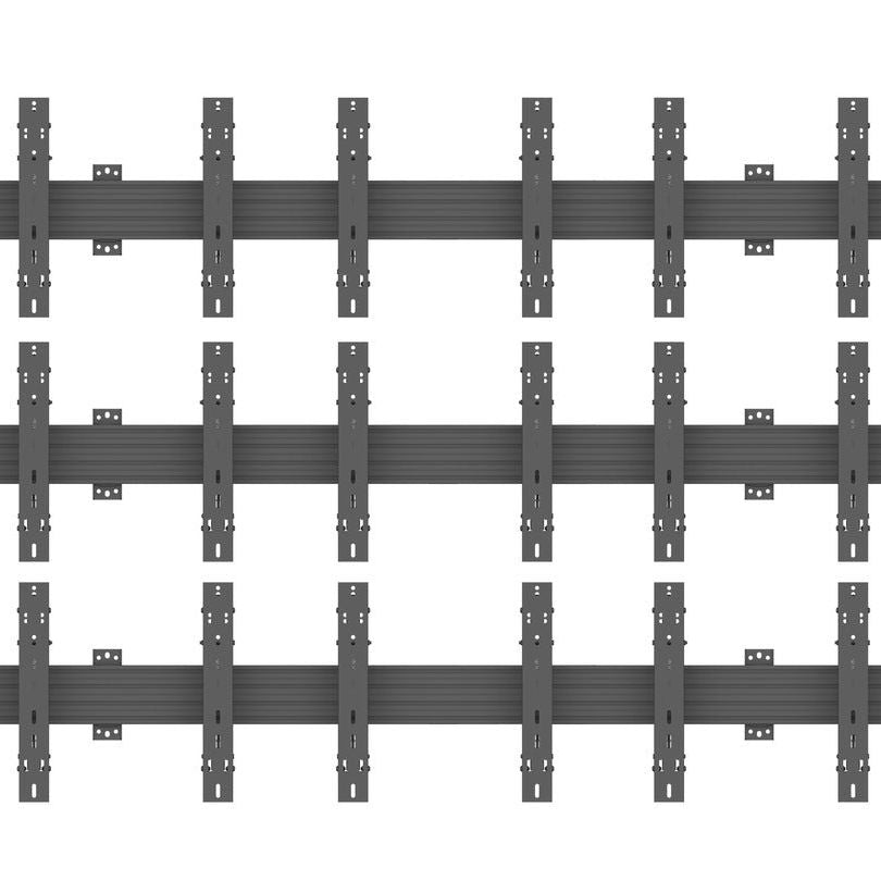 Multibrackets M Wallmount Pro MBW3x3UP Push In Pop Out Black