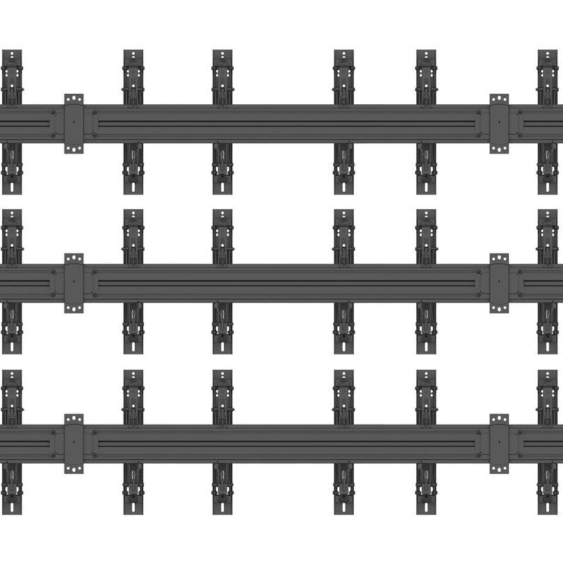 Multibrackets M Wallmount Pro MBW3x3UP Push In Pop Out Black