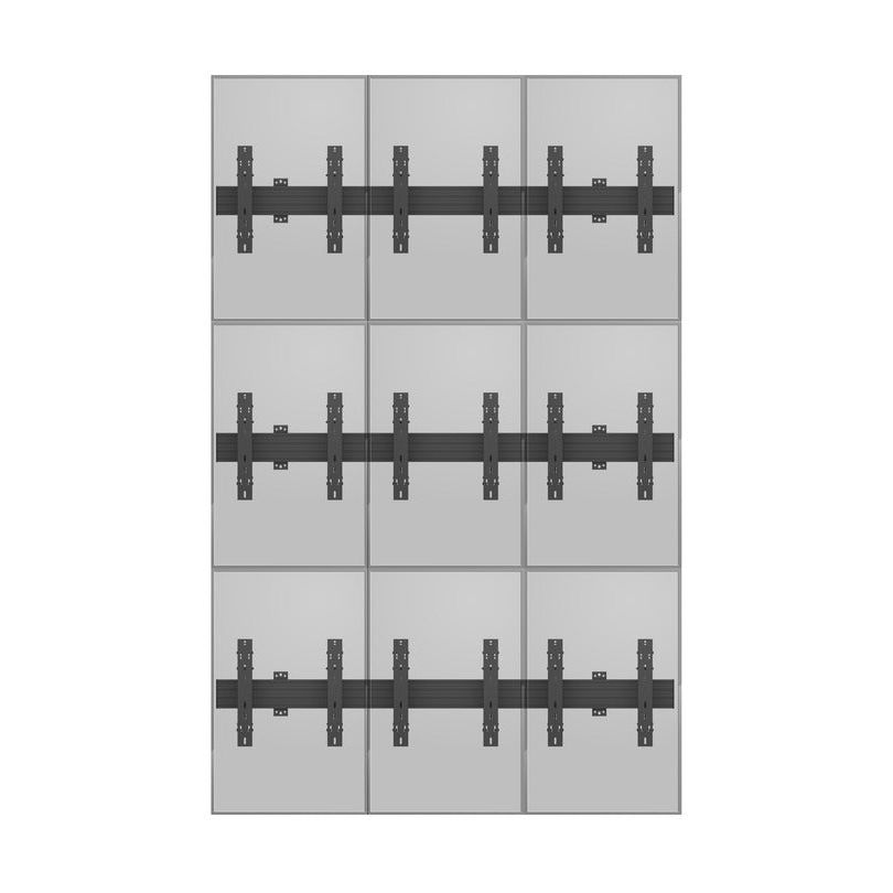 Multibrackets M Wallmount Pro MBW3x3UP Push In Pop Out Black