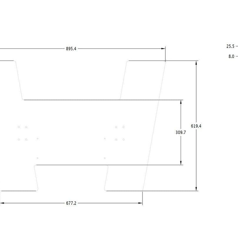 Multibrackets M Floorbase 60 & 120kg White
