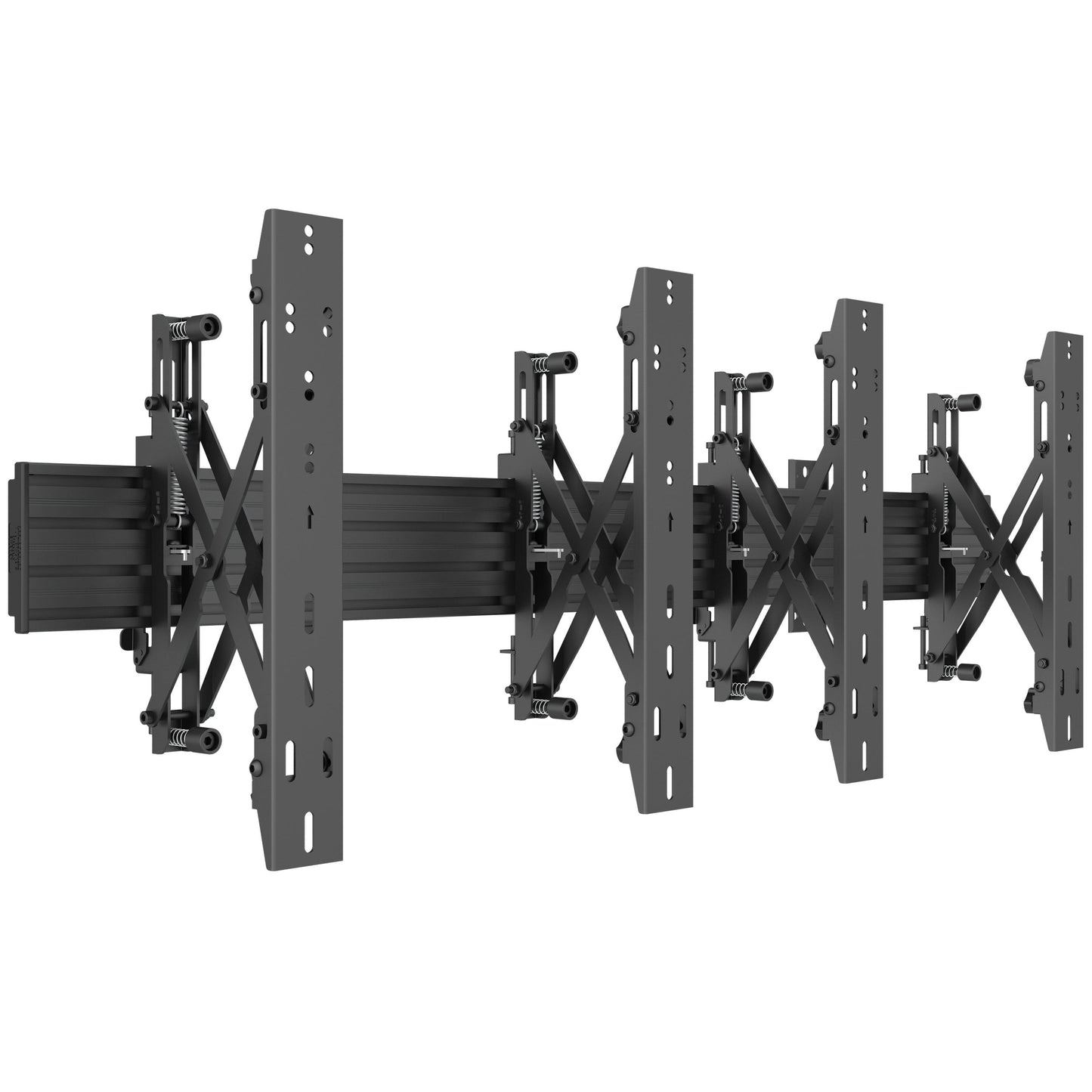 Multibrackets M Wallmount Pro MBW2x1UP Push In Pop Out Black