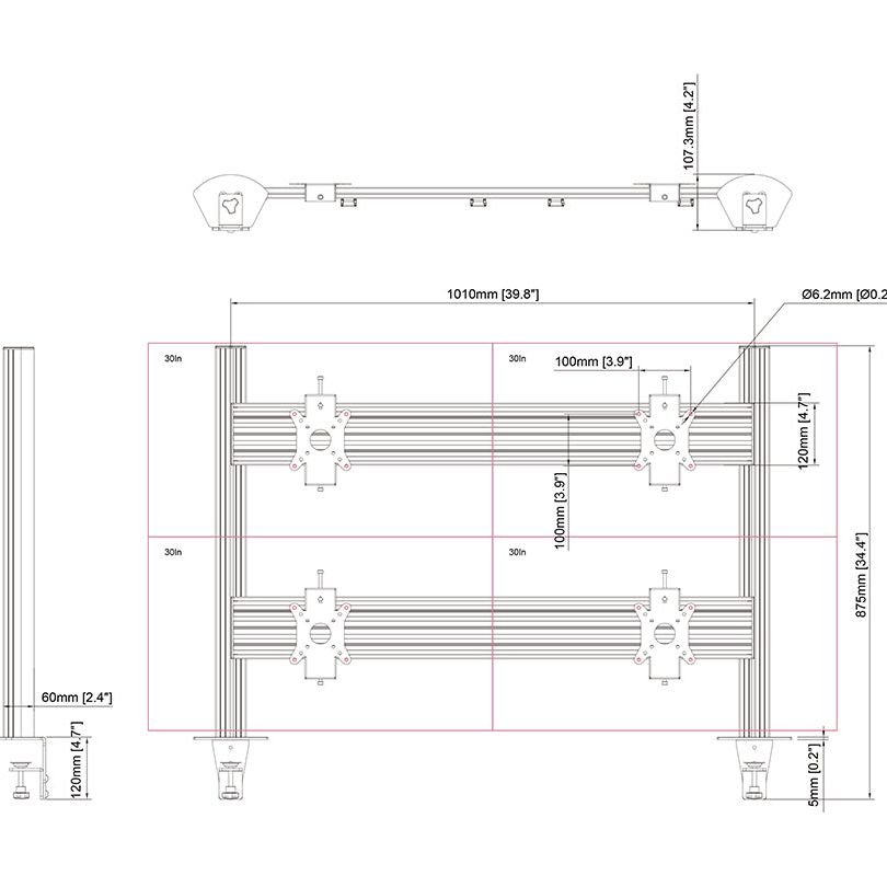 Multibrackets M Pro Series - Monitorstand Column 75cm