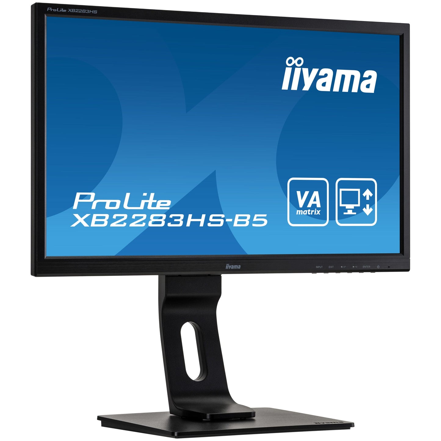 iiyama ProLite XB2283HS-B5 22" LED Full HD Display with Height Adjust Stand Black