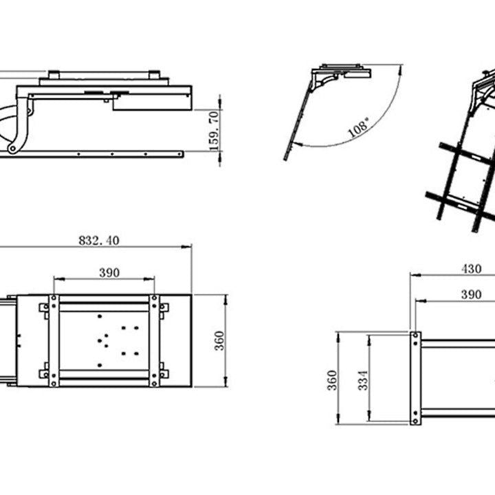 Multibrackets M Motorized Ceiling Mount Inverted