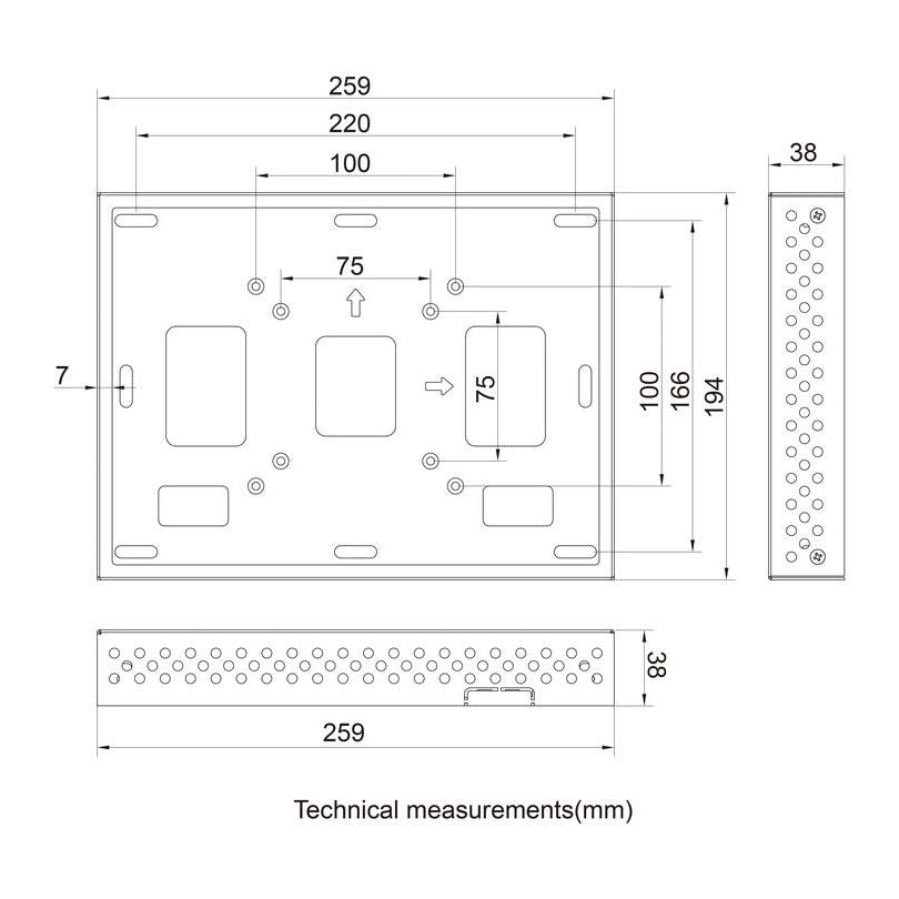 Multibrackets M Pro Series Enclosure Cisco Touch 10" White